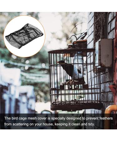 Buy PATICIL 42.5x10.6 Adjustable Bird Cage Cover - Universal Protection for Parrots | Soft Airy and Durable Black Feather Network - Buy Online on SooperMarket.com