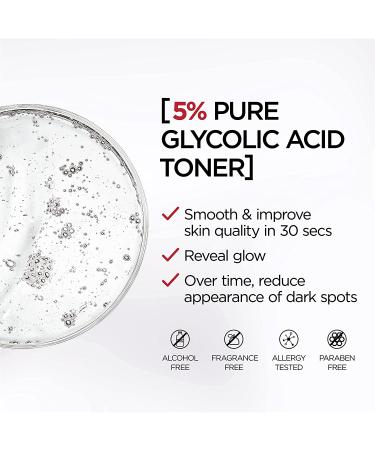 L'Oreal Paris Revitalift 5% Glycolic Acid Peeling Toner with Aloe Vera - Daily Exfoliant for Brighter Skin - 6 Fl Oz - Buy Online on SooperMarket.com