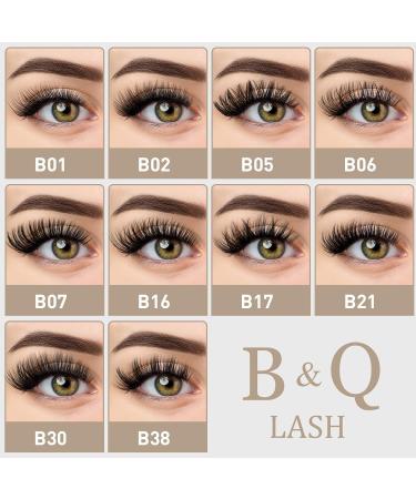 B&Q Eyelash Extension Kit B06 - 72Pcs Individual Lashes DIY Cluster Kit with Tweezers and Bond Remover | D-8-16 MIX B 06-Kit - Buy Online on SooperMarket.com