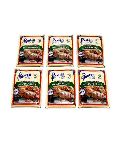 Pioneer Roasted Jalape o Gravy Mix 6-1.7 Oz Packets - 6pk Bundle with Recipe Card - Buy Online on SooperMarket.com