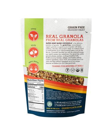 GrandyOats Organic Coconut Granola Variety Pack Coconola - Gluten Free, Paleo Friendly, Grain Free - 9oz Bags, Bulk Pack of 3 - Buy Online on SooperMarket.com