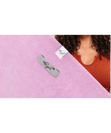 Curly Girl Microfiber Hair Towel with Strap - Fast Drying Anti-Frizz Waffle Design for Curly Hair - Lavender - Buy Online on SooperMarket.com