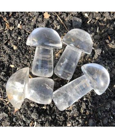 Home Decoration 40-50mm Crystal Mushroom Natural Clear Quartz Mushrooms Lovely Rose Crystal Gemstone Agaric Home Decoration Stones kaixun 1pc - Buy Online on SooperMarket.com
