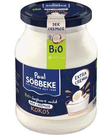 S bbeke organic yoghurt mild coconut 7.5% fat (6 x 500 gr) 500 g (pack of 6)
