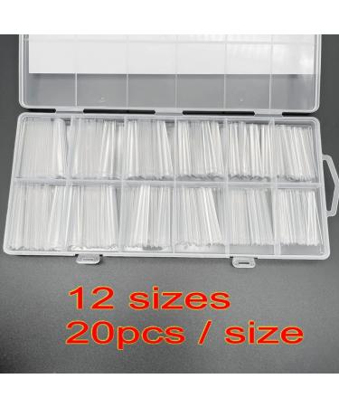 JZK 240x XXXL Clear Half Cover Extra Long Coffin Nail Tips For Acrylic Extensions No C Curve False Nail Tips Long For Gel And Acrylic Nails 3XL Finger Nail Extension Tips - Buy Online on SooperMarket.com