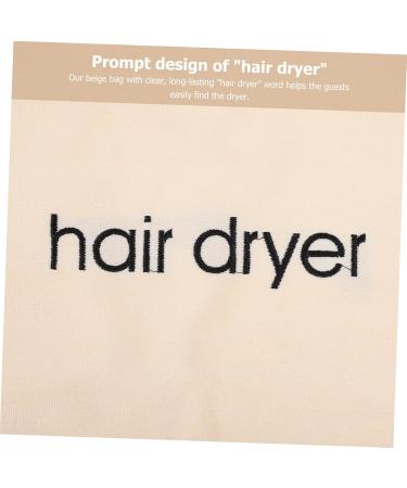 HAPINARY 3pcs Hair Dryer Storage Bag Drawstring Storage Bag Travel Laundry Blow Dryer Pouch Sac Beige Fabric - Buy Online on SooperMarket.com