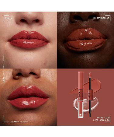 NYX Professional Makeup Lipgloss - Highly Pigmented Long-Lasting Non-Staining Shine Loud - 04 Life Goals - Buy Internationally - Buy Online on SooperMarket.com