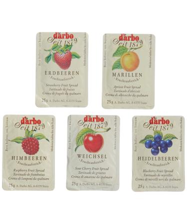 D'Arbo Fruit Spread 100 Portions - Mix Assortment 1 Pack (1 x 2.5 kg)
