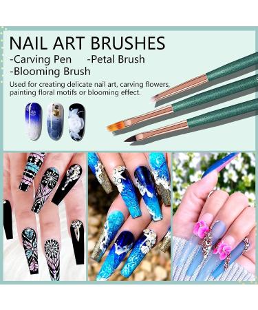 Saviland 12pcs Nail Art Brushes Set for Nail Salon - Design Pen, Painting Tools, Extension Gel Brush, UV Gel Brush, Liner Brush - Buy Online on SooperMarket.com