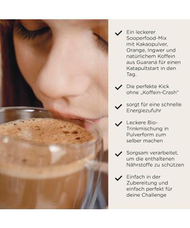 Sooper Food Cocoa Wach - Organic Vegan Chocolate Nut Powder with Turmeric & Ginger - Instant Energy Boost - 250g - Buy Online on SooperMarket.com