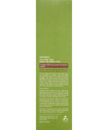 TONYMOLY Chok Chok Green Tea Watery Skin 6 fl oz - Hydrating Korean Skincare - Buy Online on SooperMarket.com