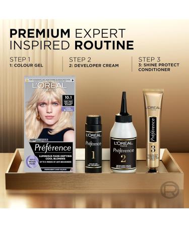 L'Oreal Paris Luminous Colour Permanent Hair Dye 10.1 Helsinki Very Light Ash Blonde - Anti-Brassiness Formula - 1 Application - Buy Online on SooperMarket.com
