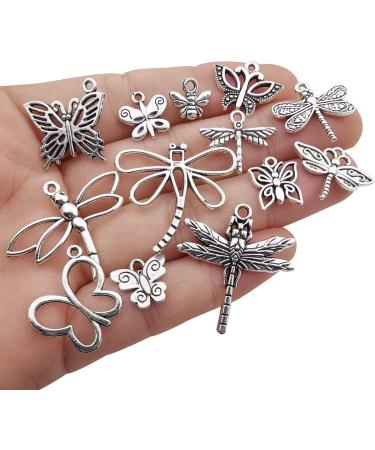 WOCRAFT 100g Mixed Butterfly Dragonfly Bee Insect Charms for Jewelry Making - DIY Necklace Bracelet Crafting Findings (M295) - Buy Online on SooperMarket.com