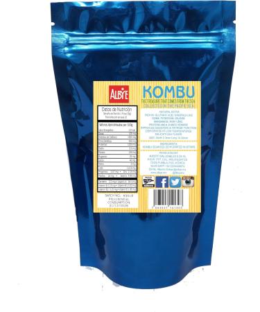 Kombu Seaweed Dehydrated in Strips Bag with 1.8oz/50g Grows at 27oz/750g Vegan. The Treasure That Comes from The Sea!. - Buy Online on SooperMarket.com