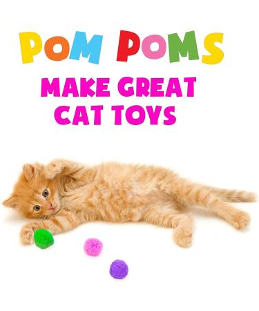 1000 Pieces 1 Inch Pom Poms for Crafts - 10 Assorted Colors - Puff Balls - Separated by Bag - Buy Online on SooperMarket.com