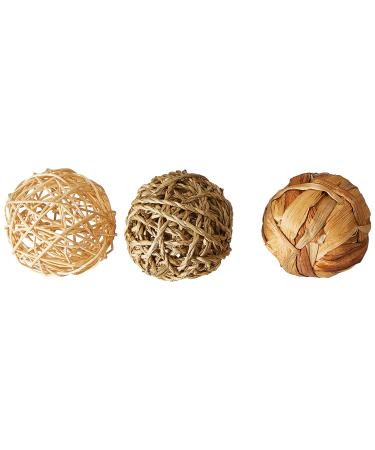 Rosewood Naturals Trio of Fun Balls Toys for Small Animals single