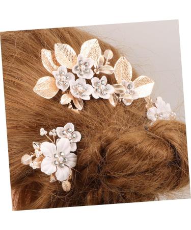 MUSISALY 1 Set Leaves and Flowers Hair Comb Flower Headpieces for Women Bride Hair Comb Wedding Hair Comb Womens Headpiece Girl Headpiece Hair Accessories for Women Flower Hair Accessories - Buy Online on SooperMarket.com