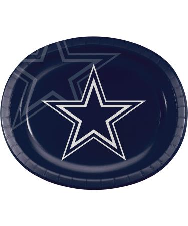 Creative Converting Dallas Cowboys Oval Plates, 24 ct