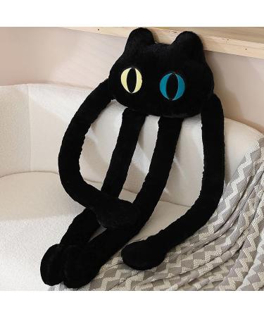 vitegaw Long Cat Plush Pillow 39" Cute Black Cat Stuffed Animals Kawaii Soft Plushies Big Plush Toys Gift for Girlfriend Kids Large 39inch Black - Buy Online on SooperMarket.com