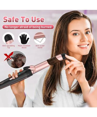 5 in 1 Wand Curling Iron Set - Interchangeable Ceramic Curlers Dual Voltage Hair Waver & Quick Heating Tool - Perfect for International Shipping - Buy Online on SooperMarket.com