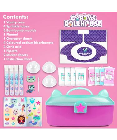 abeec Gabby's Dollhouse Bath Bomb Making Kit - Bath Bombs for Kids Activity Set - Make Your Own Bath Bombs - Bath Bomb Set with A Gabbys Dollhouse Carry Case - Bath Bomb Making Kit for Kids - Buy Online on SooperMarket.com