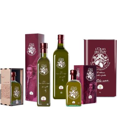 L'Olio dei Papi 100% Italian Extra Virgin Olive Oil - Cold Extracted from Centuries-Old Olive Groves | 0.25 LT Bottle - Buy Online on SooperMarket.com