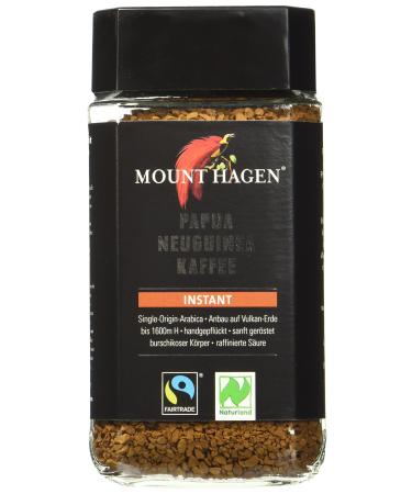 Mount Hagen Instant Fair Trade Pack of 6 (6 x 100 g) - Organic