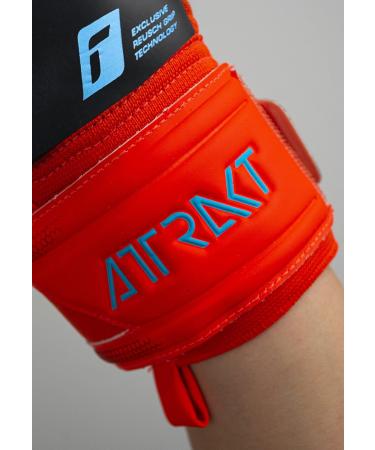 Reusch Men's Attrakt Freegel Goalkeeper Gloves - 8 Bright Red / Future Blue - International Shipping Available - Buy Online on SooperMarket.com