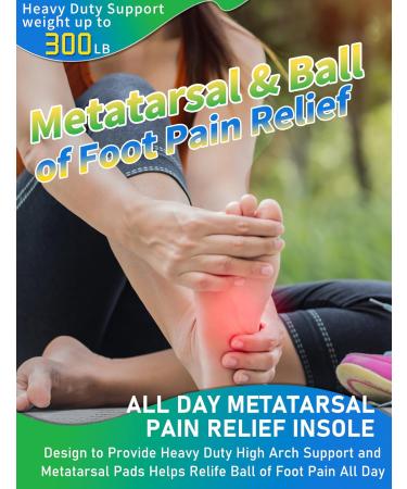 Trustfeet Metatarsal Pain Relief Insoles for Men and Women - Heavy Duty Support for Morton's Neuroma, Plantar Fasciitis, Arch Support - UK 10.5-11 - 29.5CM - Mixed Colors - Buy Online on SooperMarket.com