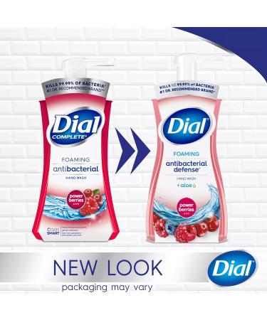 Dial Antibacterial Foaming Hand Wash - Power Berries 7.5 Oz Pump Bottle | Bulk 8/Carton - Shop Now - Buy Online on SooperMarket.com