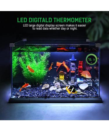PAIZOO 5S LED Aquarium Thermometer - Energy-Saving Touch Screen Sensor for Fish Tanks - Buy Online on SooperMarket.com