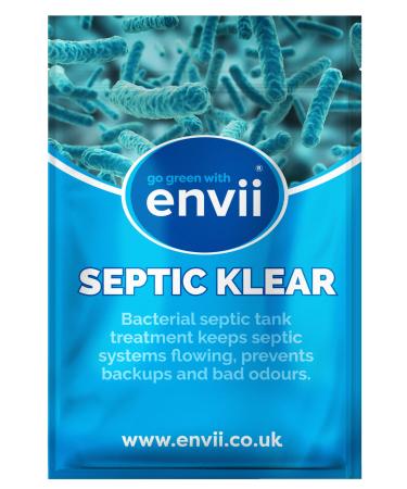 Envii Septic Klear - Septic Tank Treatment Bacteria & Enzyme Tablets Remove Smells and Unblocks Septic Tank Care (24 tablets)