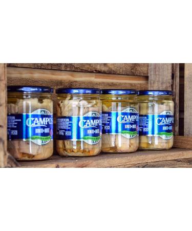 Buy Campos White Tuna in Olive Oil - 400g Glass Jar | Perfect for Salads & Starters | Gourmet International Shipping - Buy Online on SooperMarket.com
