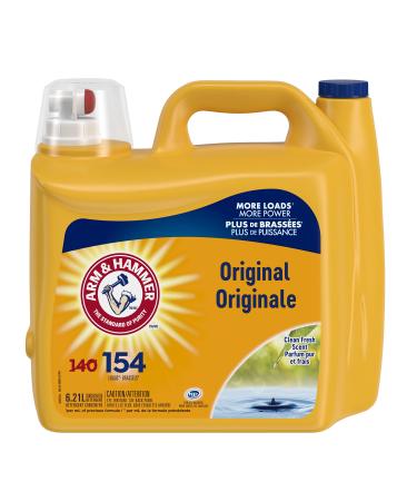 Arm & Hammer Liquid Laundry Detergent Clean Fresh Scent 154 Loads 6.21L Value Size