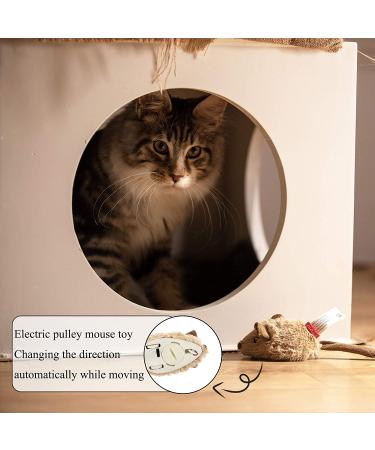Vealind GiGwi Interactive Cat Toys: Auto Moving Mice with Lifelike Squeaky Sound - Coffee - Buy Online on SooperMarket.com