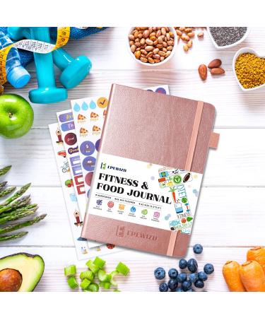 EPEWIZD Rose Gold Wellness Planner & Workout Journal - 3 Month Undated Fitness Tracker for Men & Women - Track Meals, Exercise & Weight Loss Goals - Buy Online on SooperMarket.com