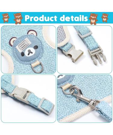 3-Piece Adjustable Rabbit & Cat Leash Set - 120cm Harness for Dwarf Rabbits & Cats (3-6kg) - Perfect Cat Dishes Included - International Shipping Available - Buy Online on SooperMarket.com