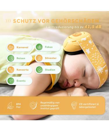 Schallwerk mini+ Baby Hearing Protection (Lion) | High-Quality Noise Protection Headphones for Children & Babies | Ideal for Everyday Life & Events - Buy Online on SooperMarket.com