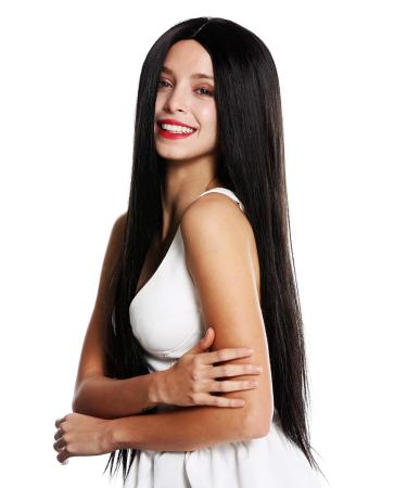 WIG ME UP K9293L-2 Long Straight Black-Brown Ladies Wig | Stylish Middle Parting Wig for All Occasions - Buy Online on SooperMarket.com