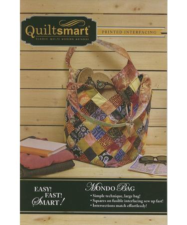Quiltsmart Mondo Bag Fun Pack Pattern and Printed interfacing Multi Multicolor