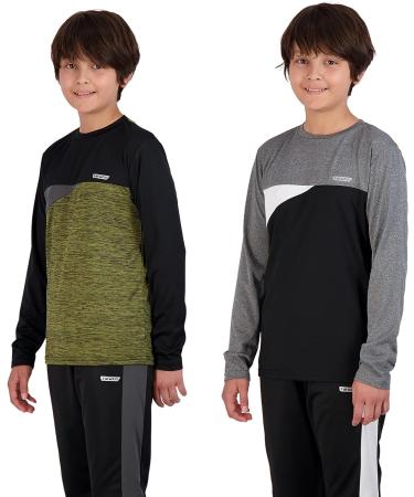 Hind Boys 4-Piece Active Long Sleeve Quick Dry T-Shirt and Jogger Set - Black, Size 10 - Buy Online on SooperMarket.com