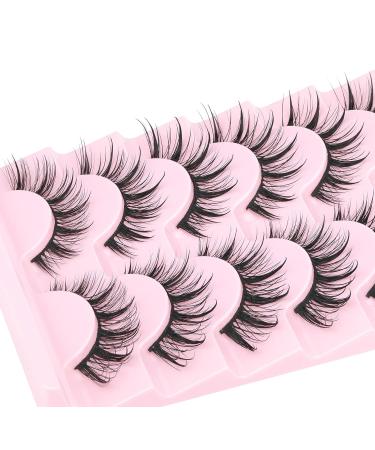 Manga Lashes: Natural Wet Look 3D Spiky False Eyelashes for Anime Cosplay & Korean Makeup by Geeneiya - Buy Online on SooperMarket.com