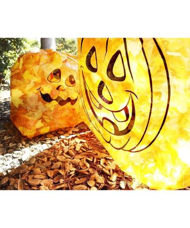 Juvale 6-Pack Pumpkin Leaf Bags - Small & Medium Trash Bags for Fall Lawn Decor - Orange - Buy Online on SooperMarket.com