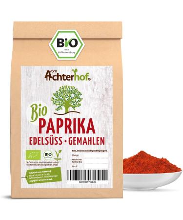 Organic sweet red paprika ground (250g) | Sweet paprika powder | PREMIUM spice from Achterhof