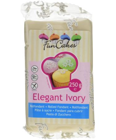 FunCakes Roll Fondant Ivory - Elegant Ivory (1 x 250 g)