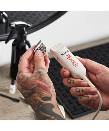Wahl Professional Classic White Peanut Hair and Beard Clipper Trimmer Model 8685 - Powerful Rotary Motor for Barbers and Stylists - Buy Online on SooperMarket.com