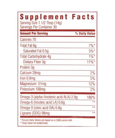 Spectrum Organic Whole Flaxseed 15 Oz - Nutrient-packed Superfood for Healthy Living - Buy Online on SooperMarket.com