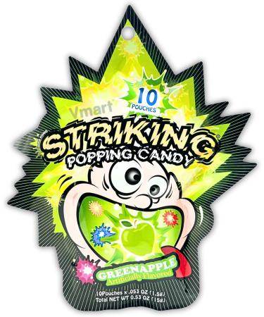 Striking Popping Candy Green Apple Flavour 15g (Pack of 4) - Buy Online on SooperMarket.com