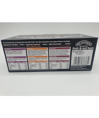 Eat Natural Fruit and Nut Bars 20 Packs Of Fruit & Nut Cereal Bars 6x Cranberries & Macadamias 7x Almons & Sultana 7x Almond & Apricot - Buy Online on SooperMarket.com