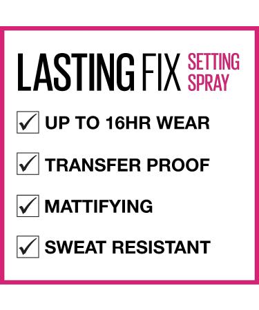 Maybelline Lasting Fix Matte Finish Makeup Setting Spray 100 Clear - Long-lasting Formula for Flawless Makeup - Buy Online on SooperMarket.com